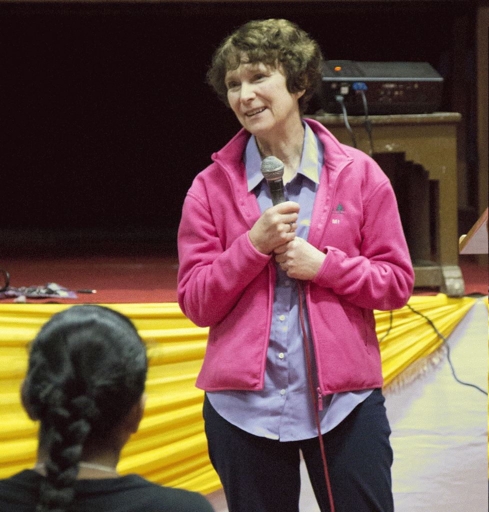 GIF Ann speaking to the Community outreach youth CROPPED