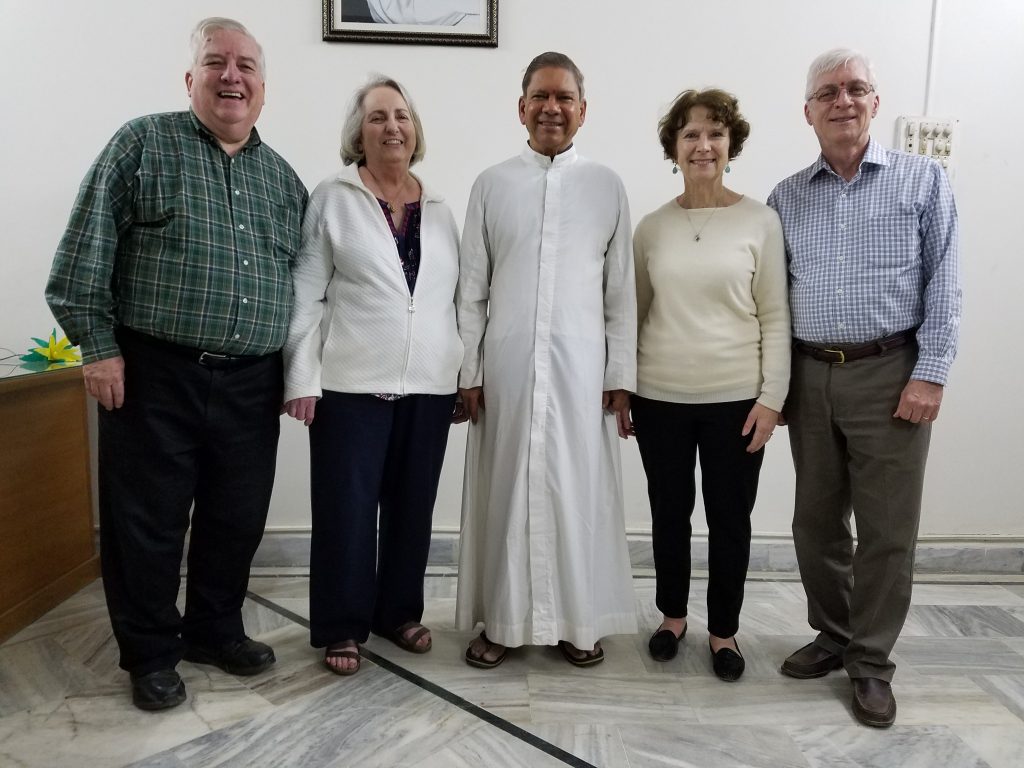 With Archbishop Felix Machado