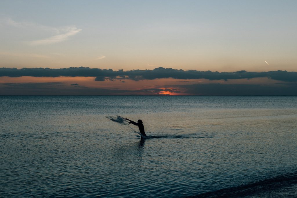 fisherman and net