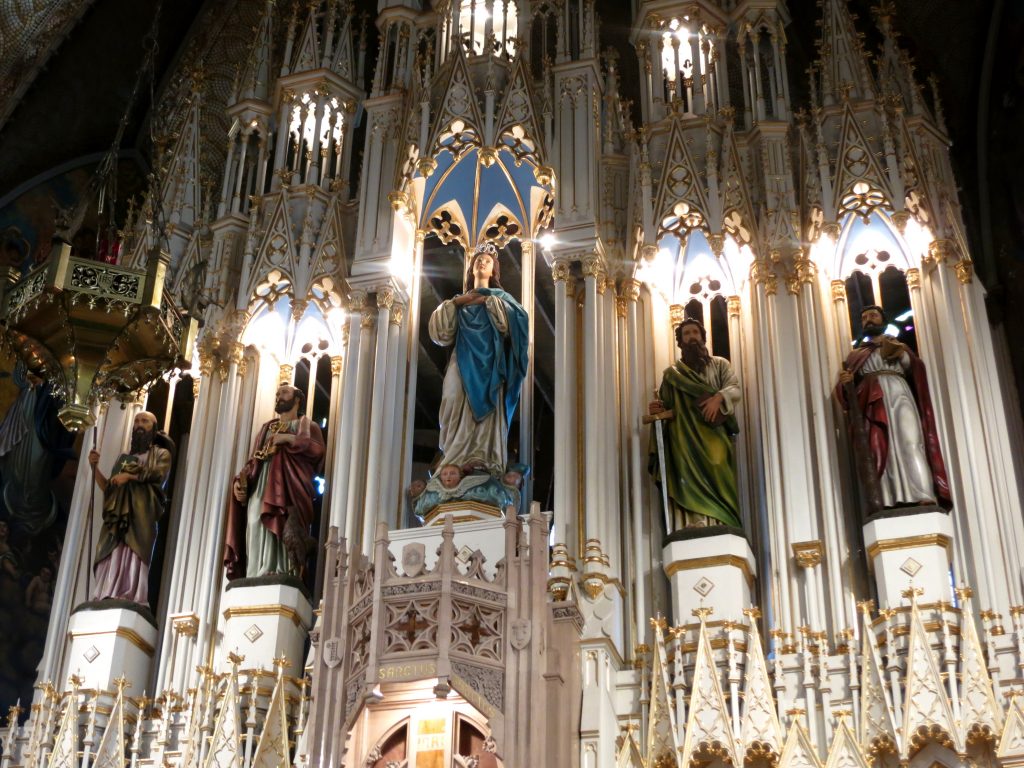 Mary and apostles